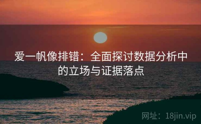 爱一帆像排错：全面探讨数据分析中的立场与证据落点